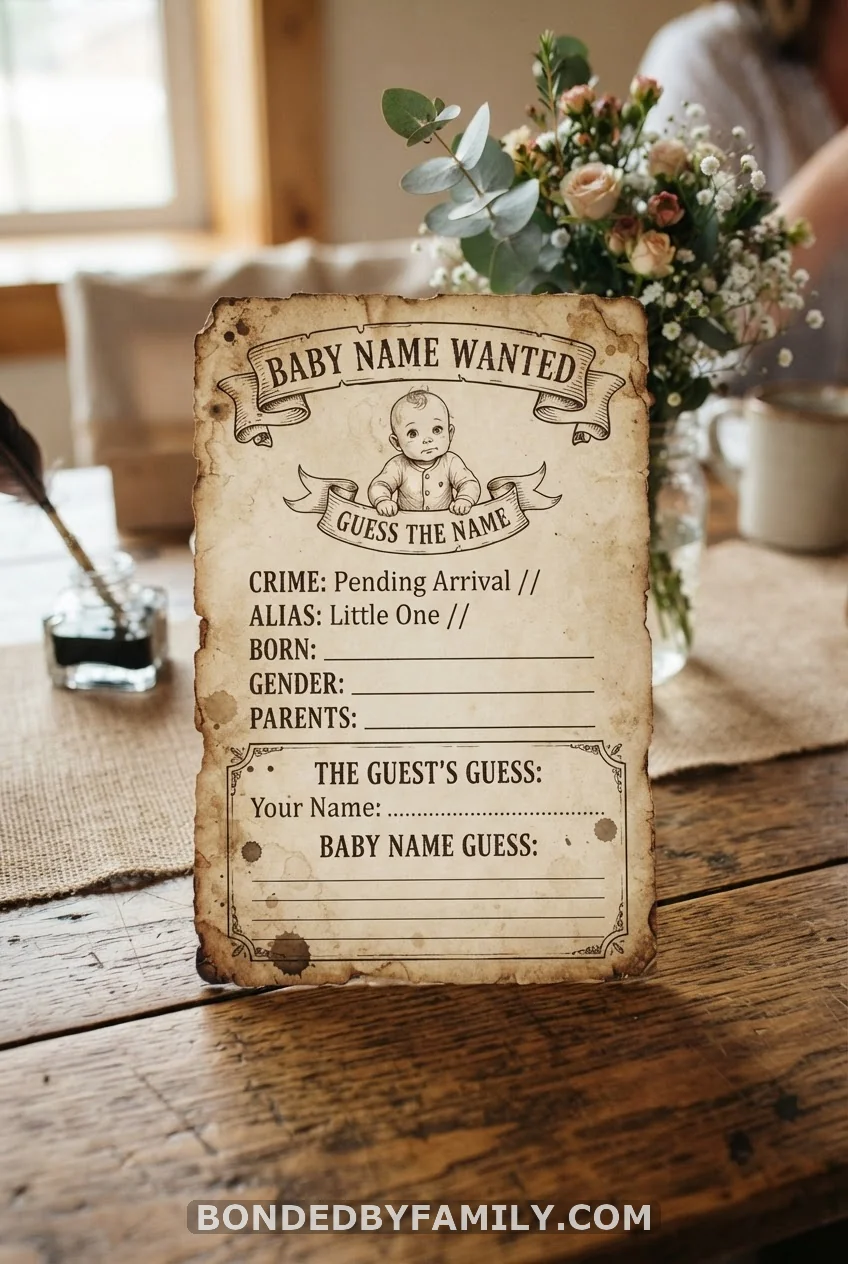 Wanted Poster Guessing Game