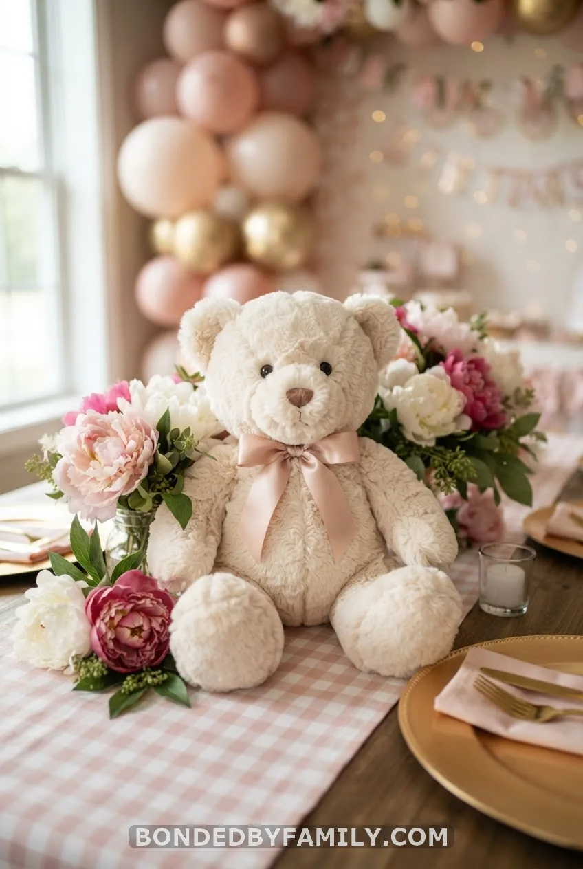 Pink Teddy Bear Centerpiece Ideas (For a Girl)