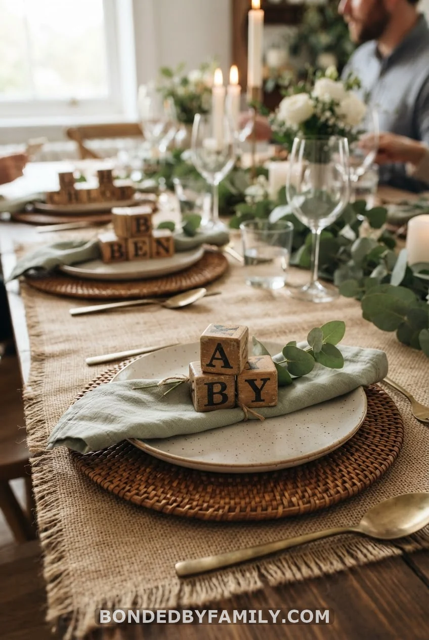 Wooden Toy Block Place Cards