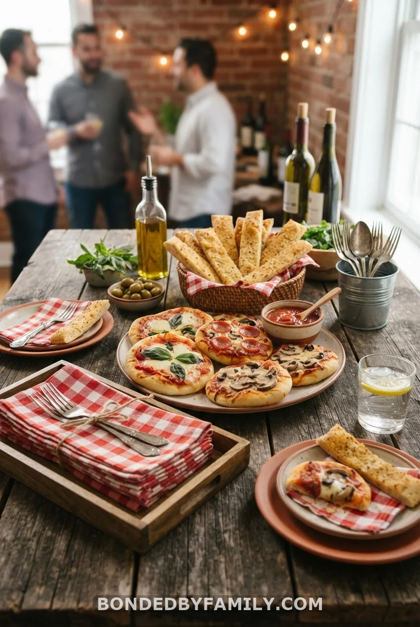 Pizza-Shaped Snack Table