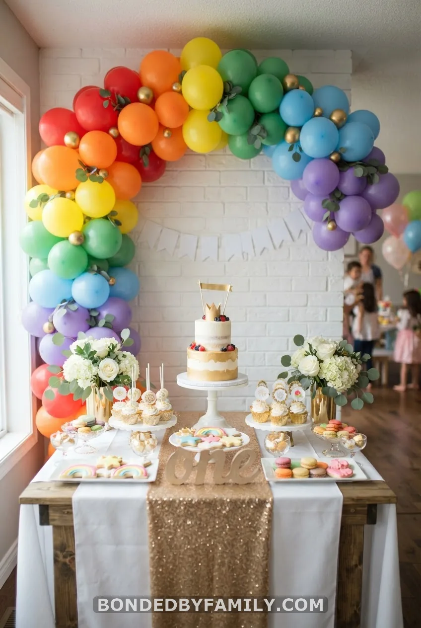Rainbow "One-derful Year" Theme