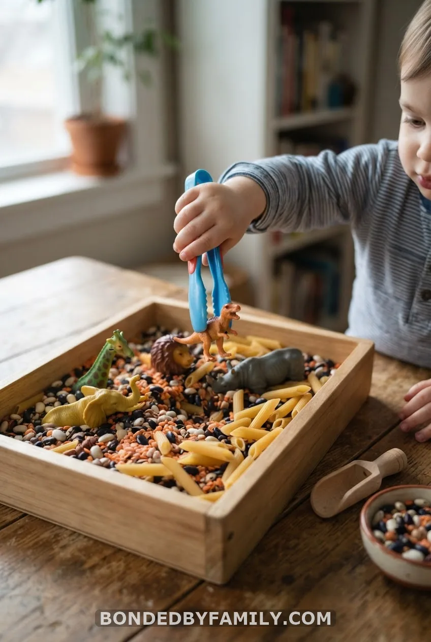 Rescue the Animals from a Beans-and-Pasta Bin