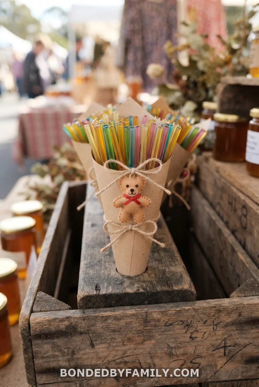 Personalized Honey Stick Favor Cones
