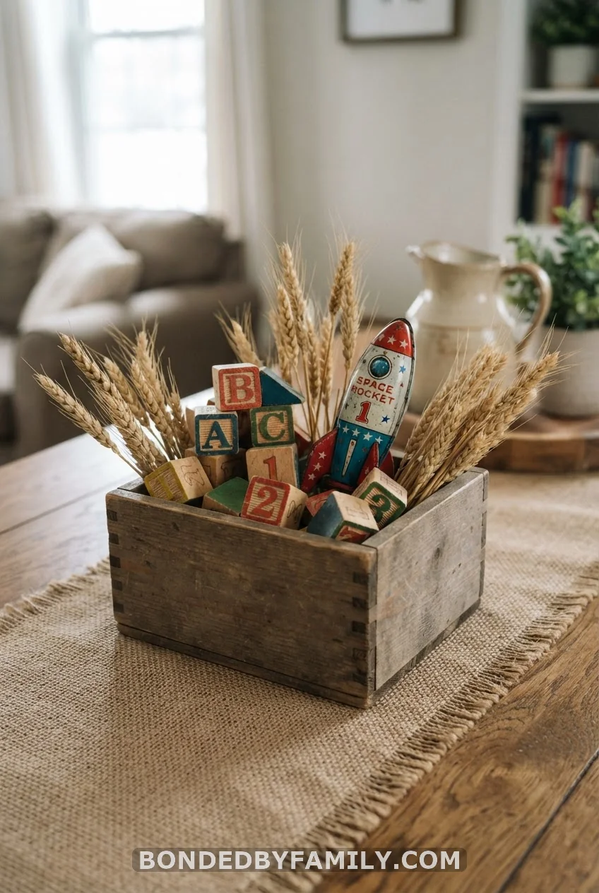 Toy Crate Centerpieces