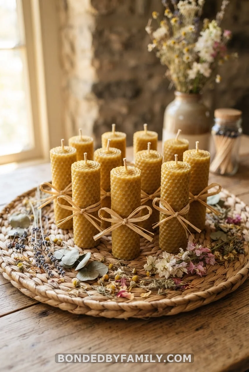 Honeycomb Beeswax Candle Favors