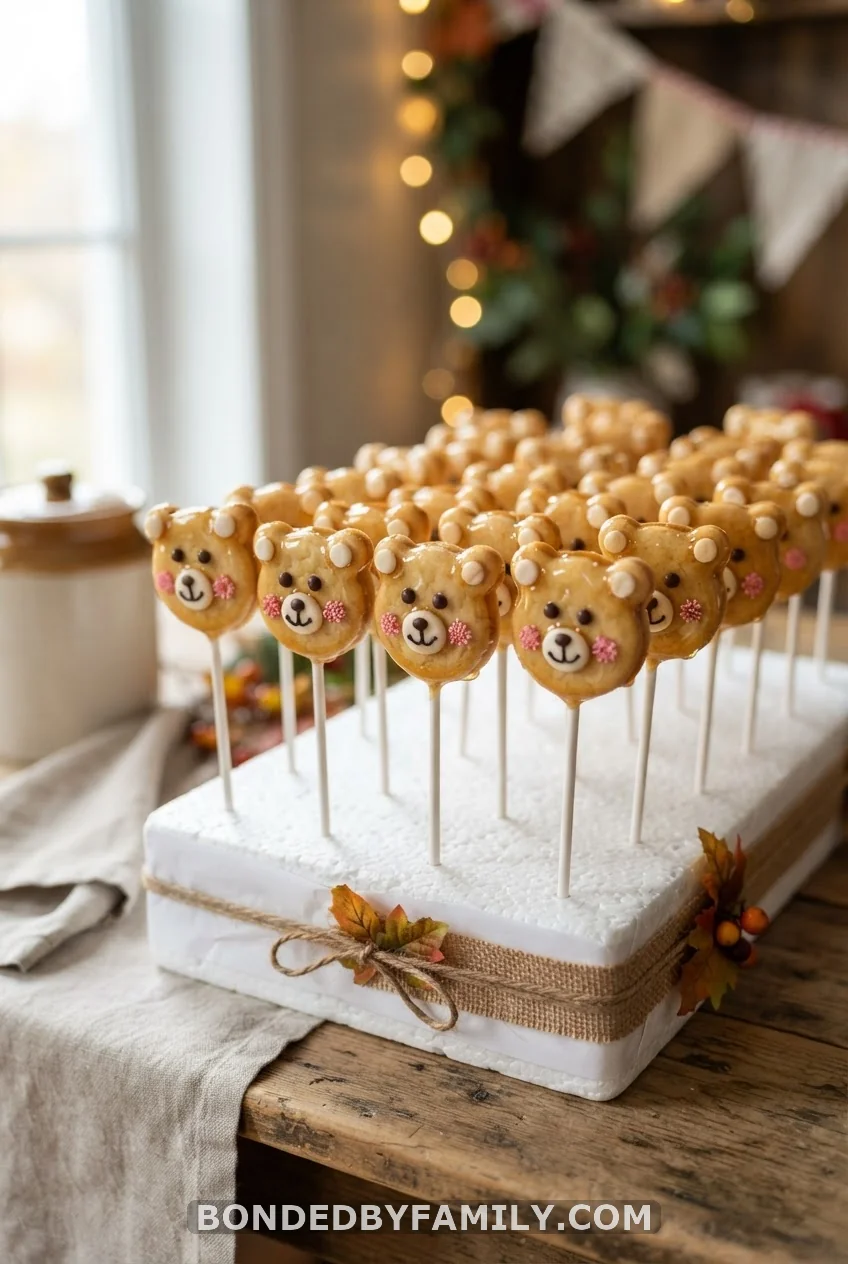 Teddy Bear Cookie Pops