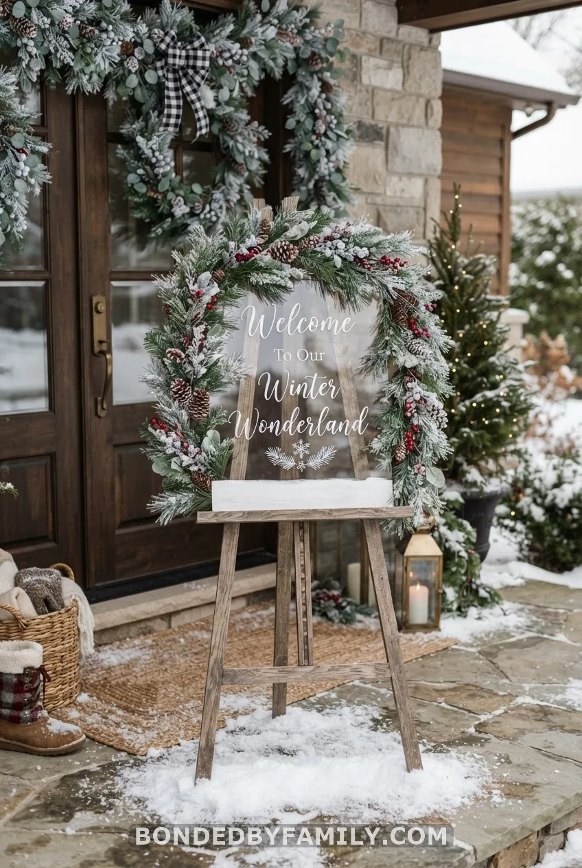"Baby, It's Cold Outside" Welcome Sign