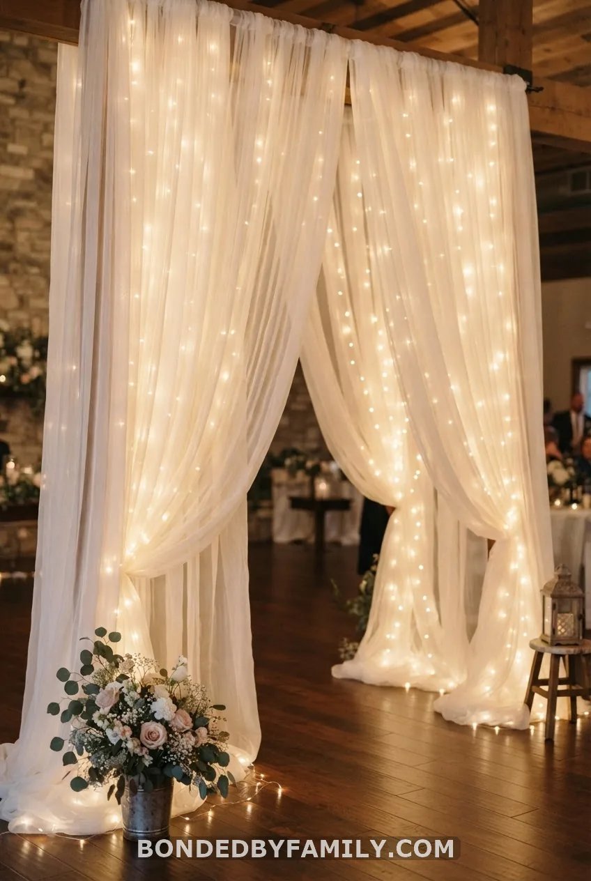 Sheer Tulle Backdrop