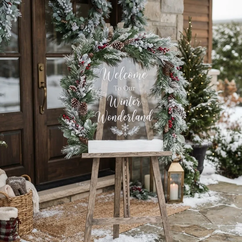 "Baby, It's Cold Outside" Welcome Sign