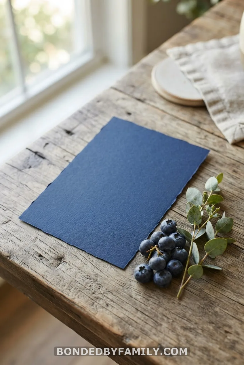 Blueberry "Berry Sweet" Invitations With Copy-Paste Wording