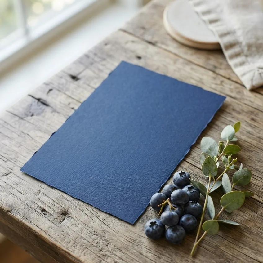 Blueberry "Berry Sweet" Invitations With Copy-Paste Wording