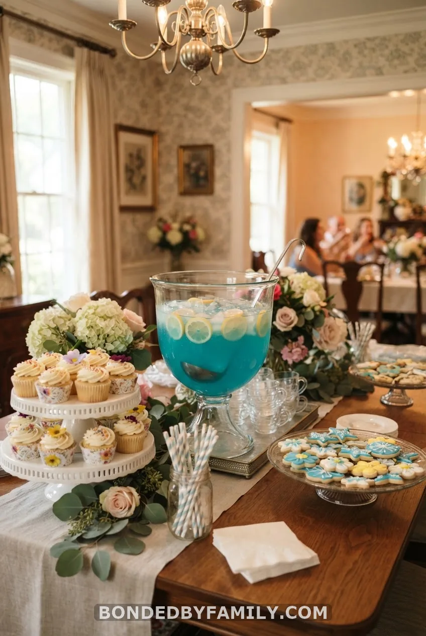 Dessert Table and Punch Bowl