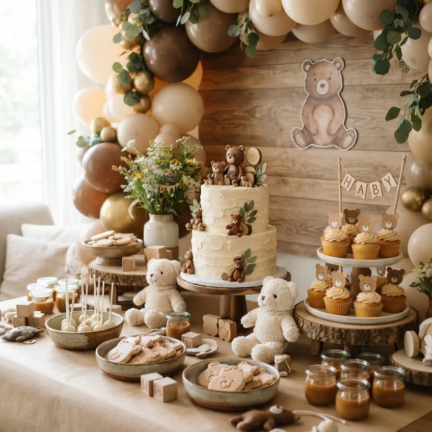 Teddy Bear Boy Baby Shower