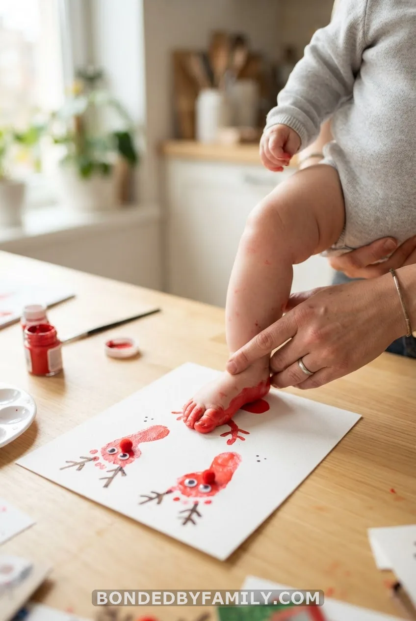 Christmas Handprint and Footprint Crafts for Babies