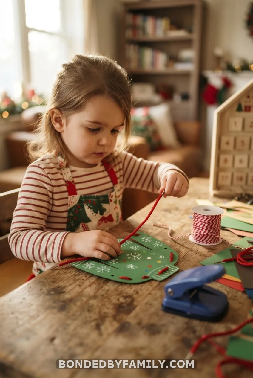 Christmas Sweater Lacing Cards