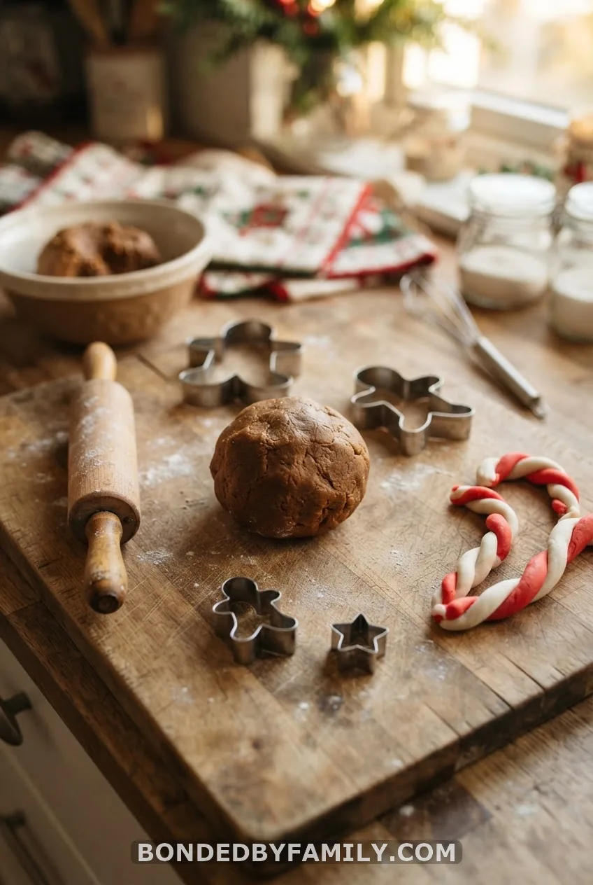 Gingerbread and Peppermint Playdough Bakery