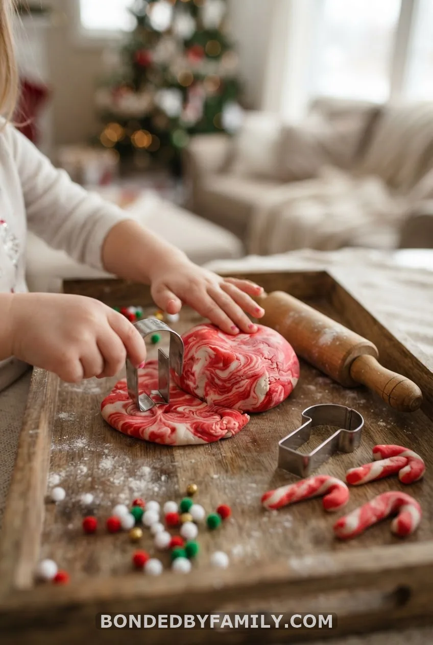 Candy Cane Playdough Bin (Ages 3 to 5)