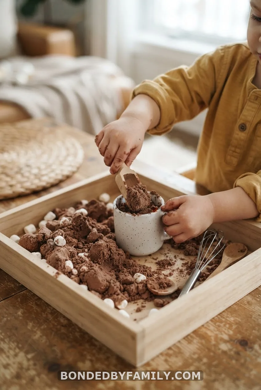 Hot Chocolate Sensory Bin
