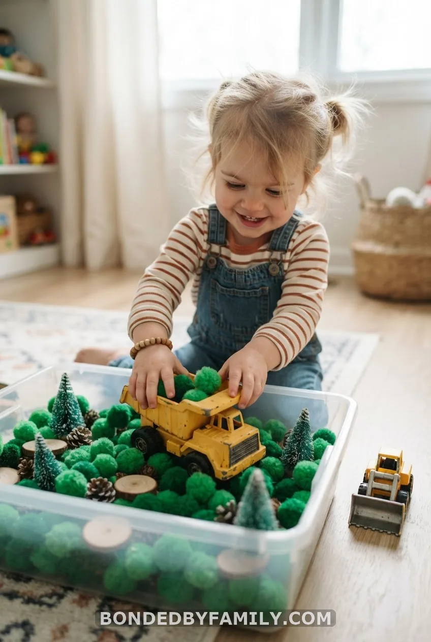 Christmas Pom Pom and Digger Bin