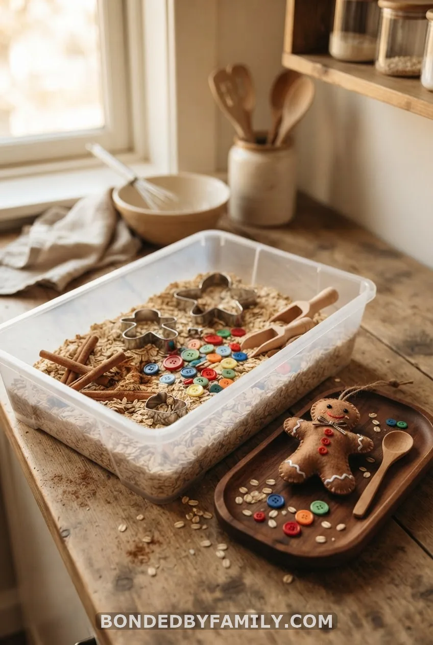 Gingerbread Sensory Bin