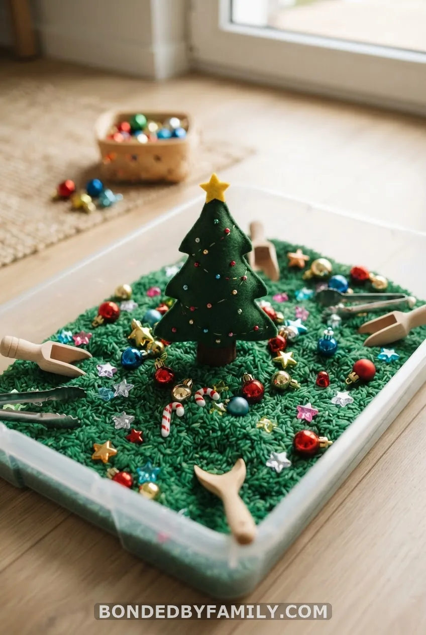 Christmas Tree Sensory Bin