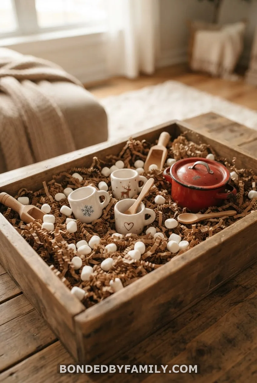 Hot Chocolate Sensory Bin