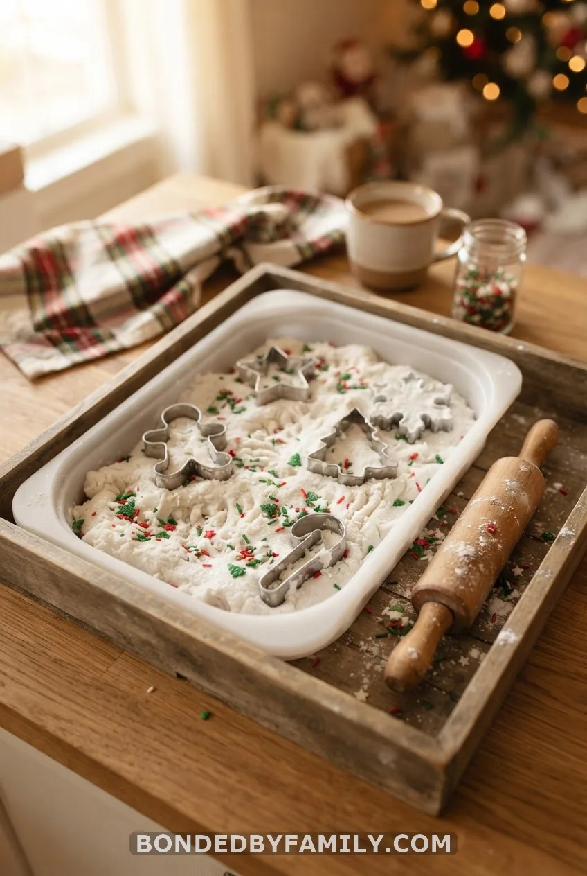 Christmas Cloud Dough Cookie Bin