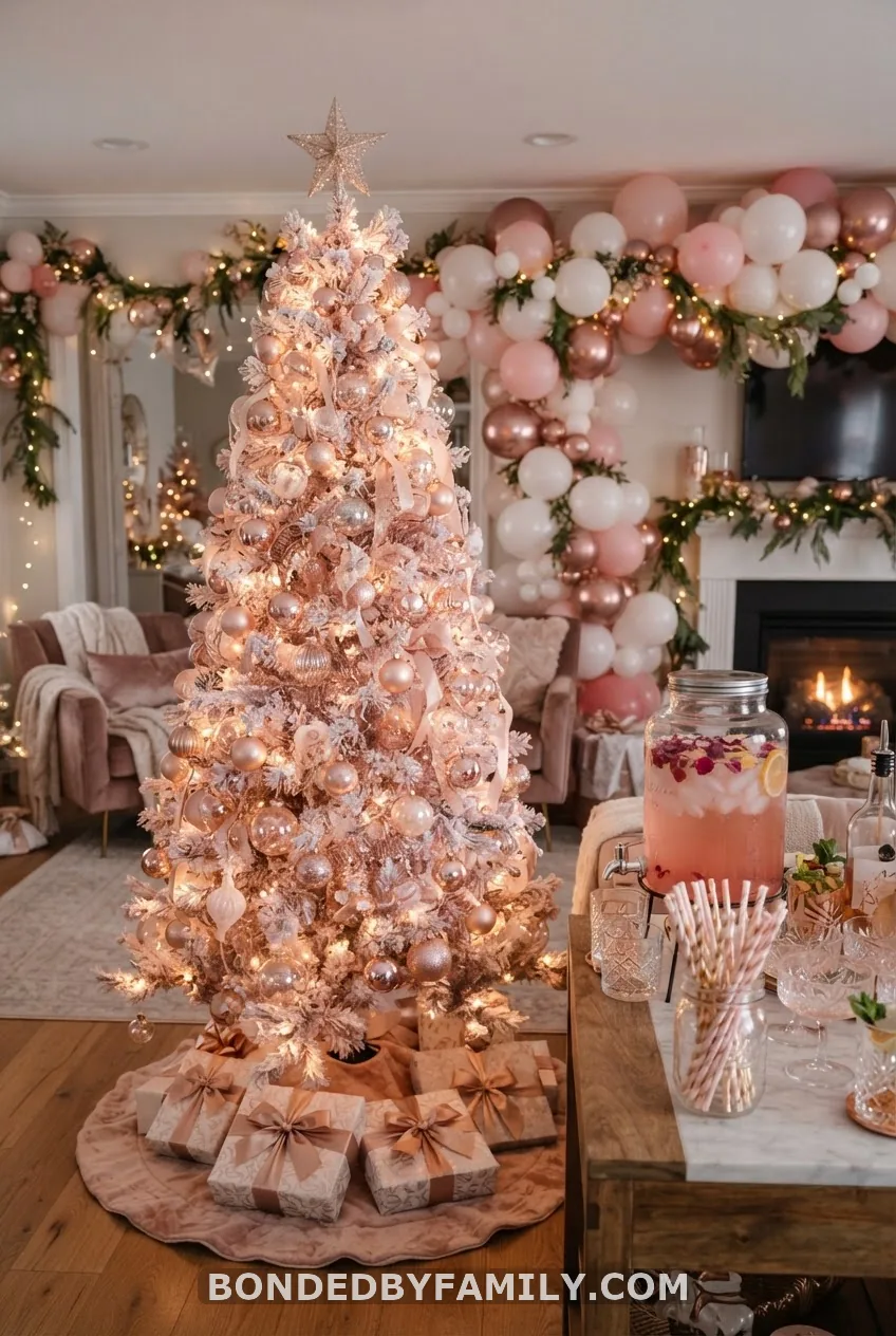 Pink Christmas / Blush Santa Shower (For a Baby Girl)