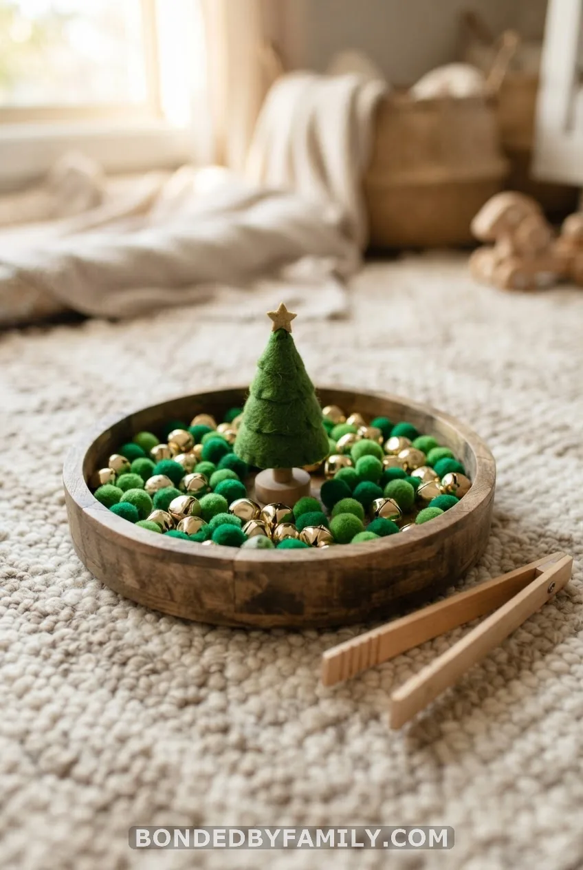 Pom Pom and Jingle Bell Tree Bin