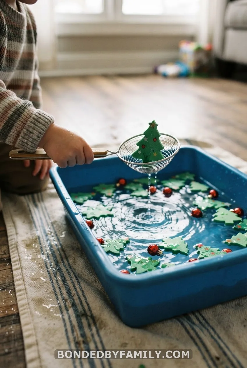 Christmas Tree Water Play Bin
