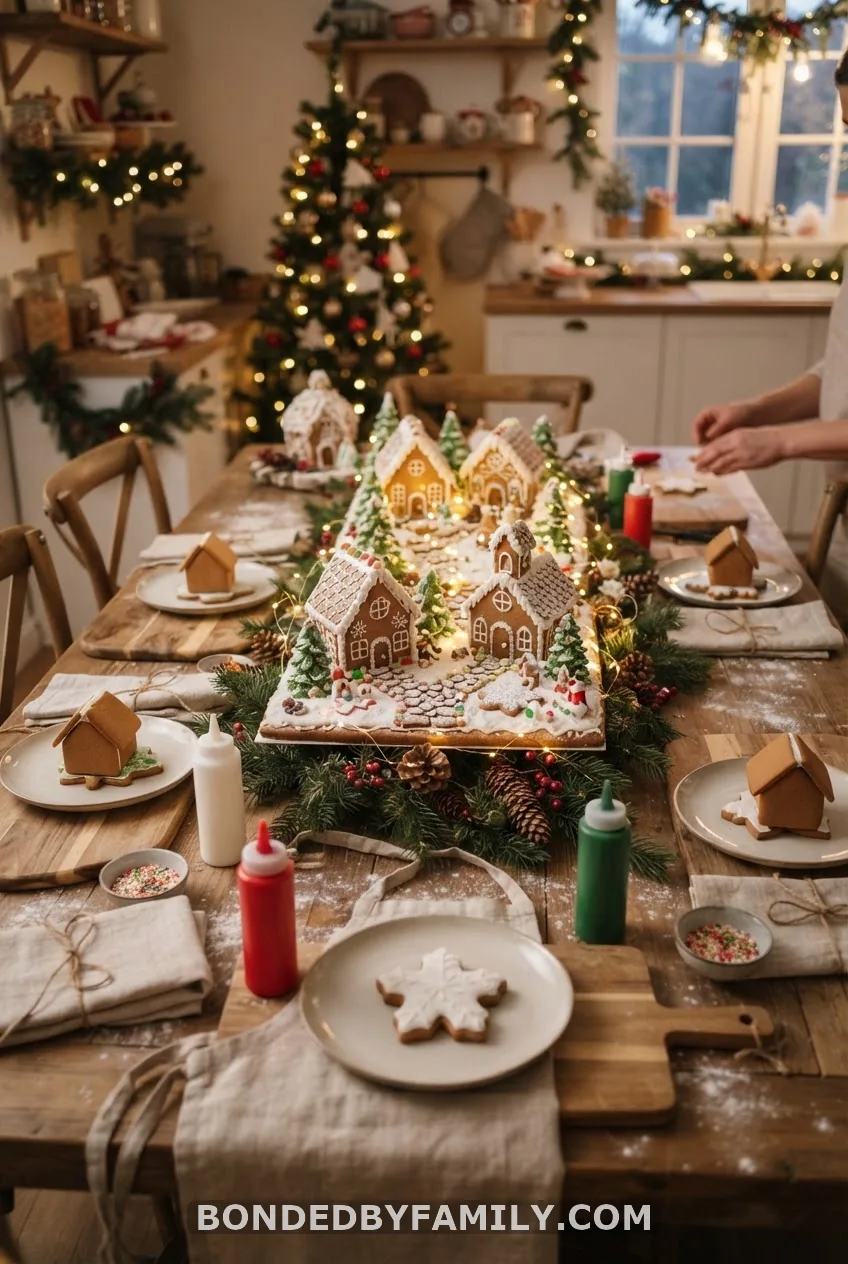Gingerbread "Welcome to the Village" Shower