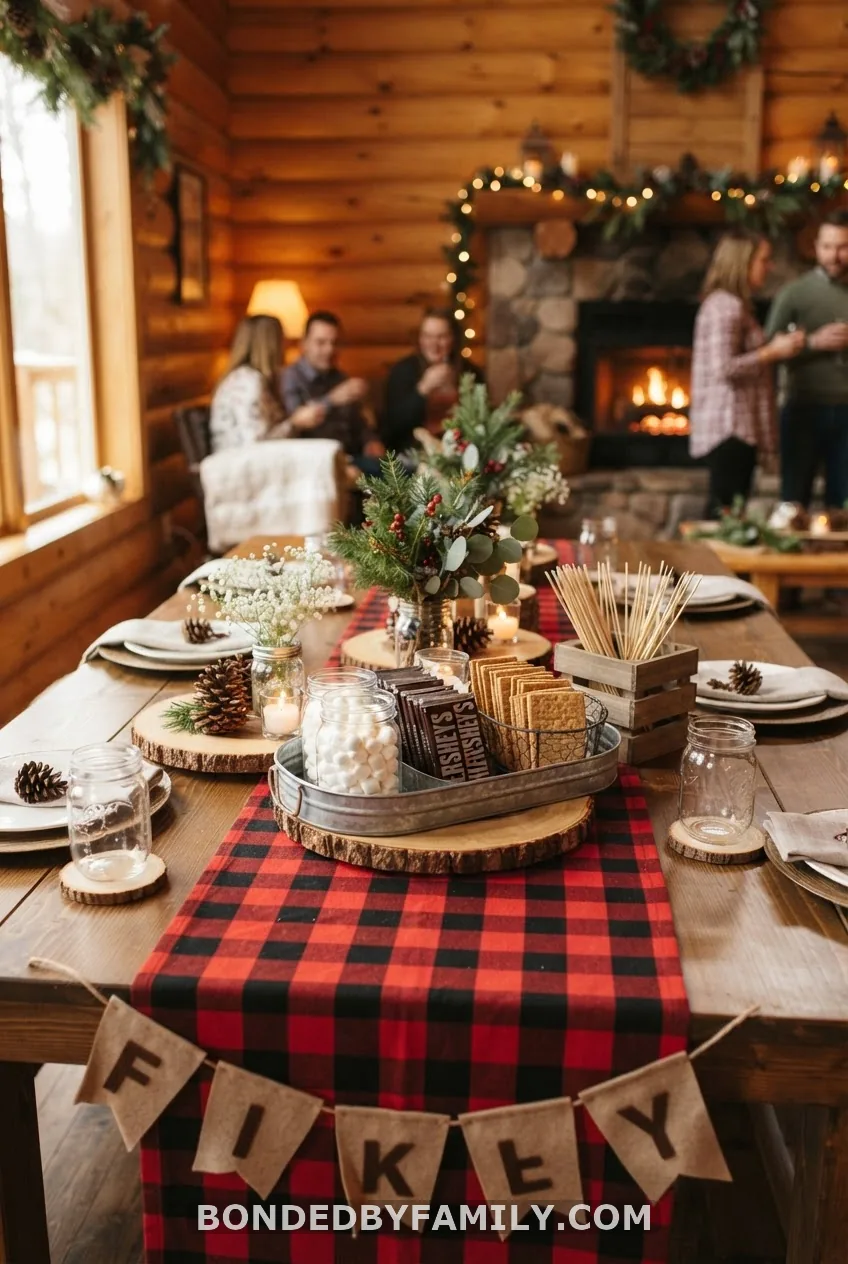 Buffalo Plaid Cozy Cabin Shower