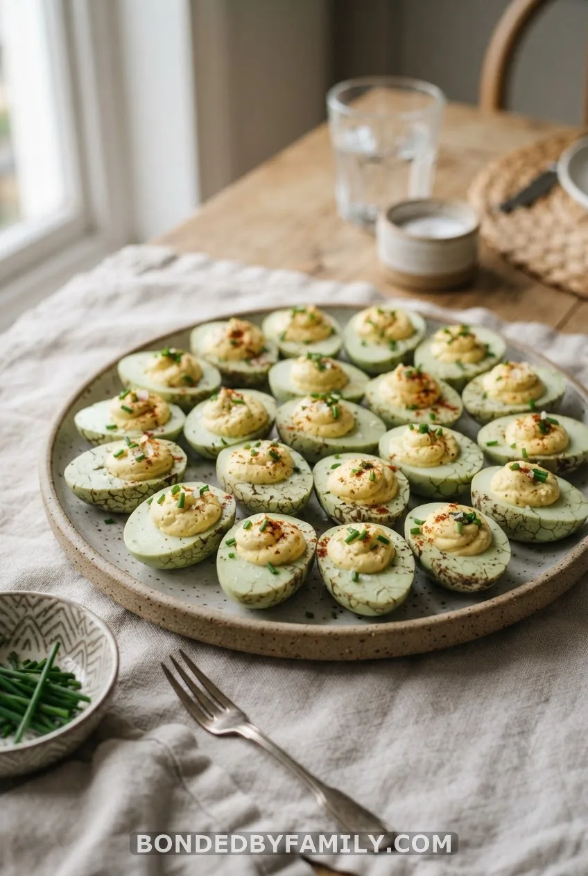 Cracked Dino Egg Deviled Eggs