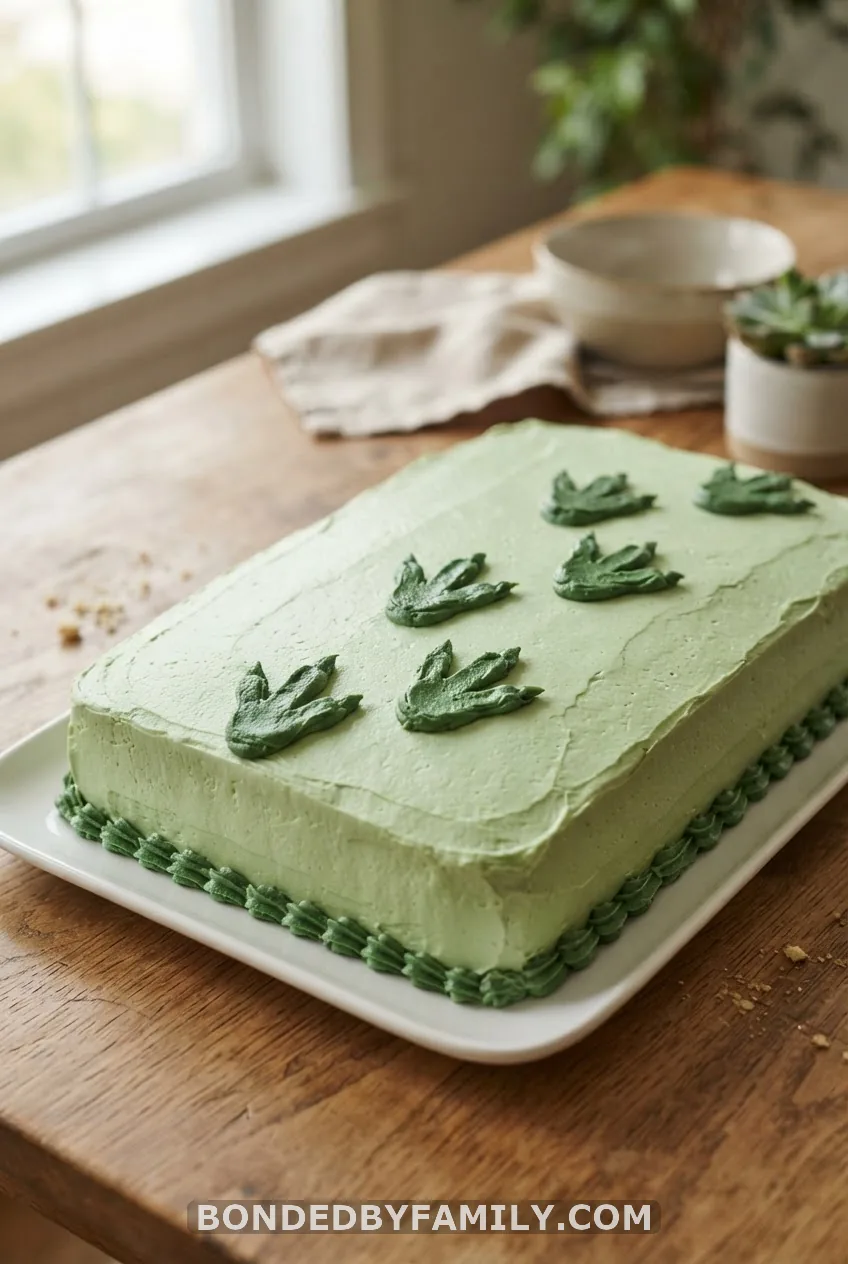 Dino Footprint Cake