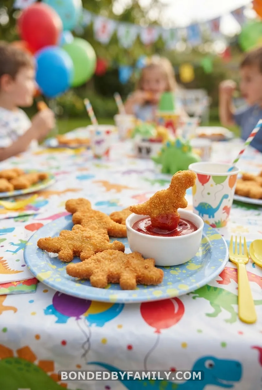 Dino Nuggets with Lava Ketchup