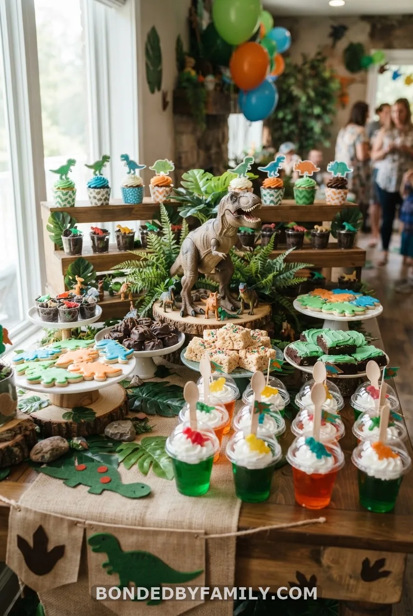 How to Build the Dinosaur Treat Table