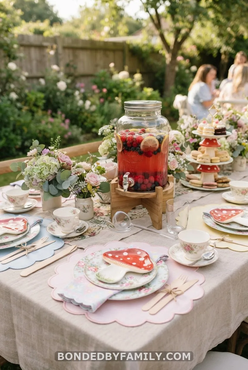 Fairy Food, a Signature Punch & the Table Set-Up