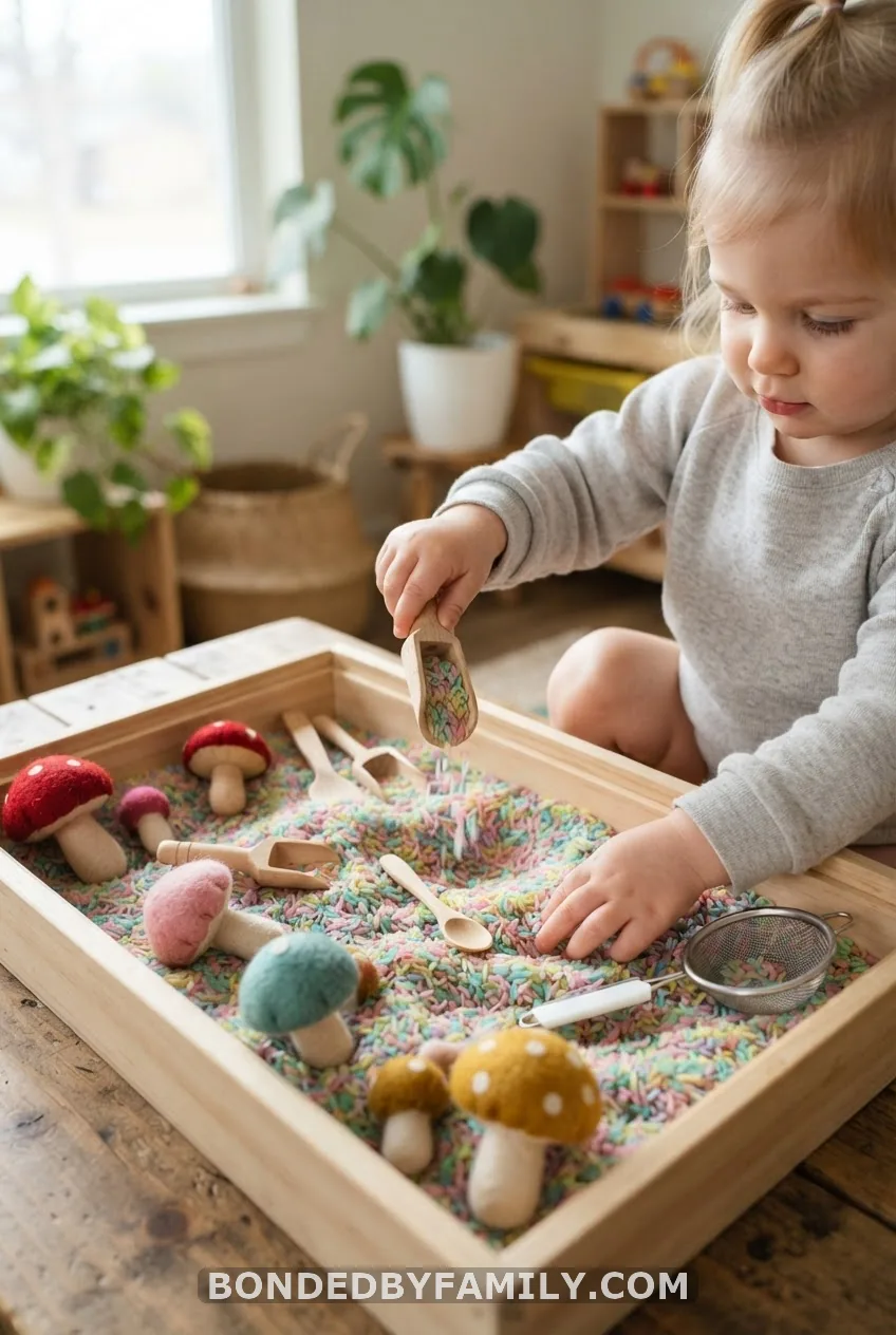 A Sensory Fairy Dust Bin & Fairy Scavenger Hunt