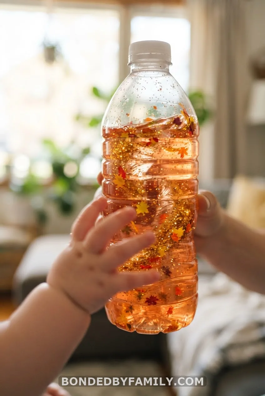 Fall Sensory Bottles for Visual Tracking