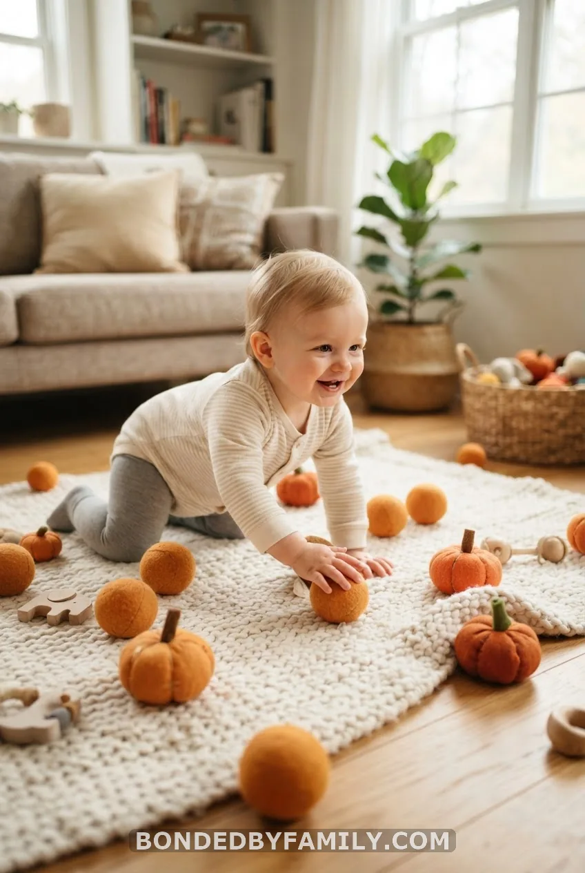 Crawling "Pumpkin Patch" and Cause-and-Effect Play