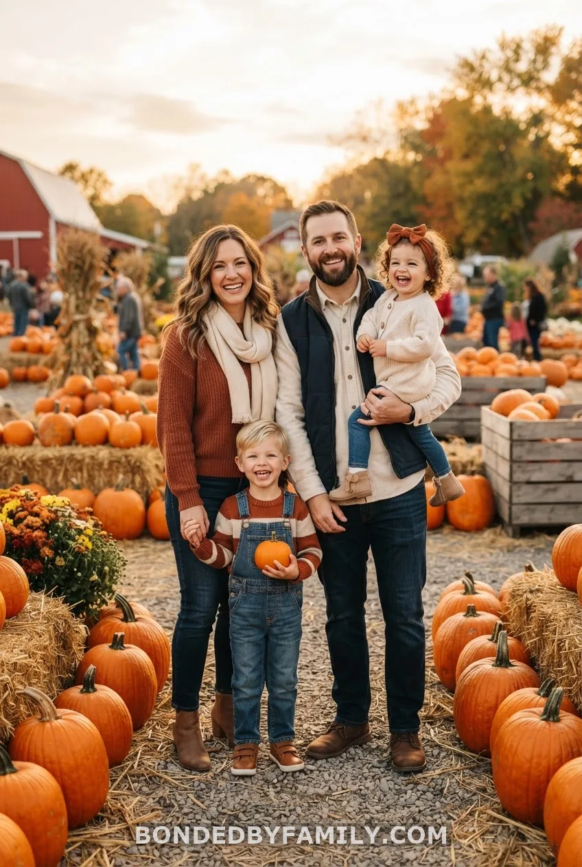 Coordinating Siblings and the Whole Family in Fall Colors