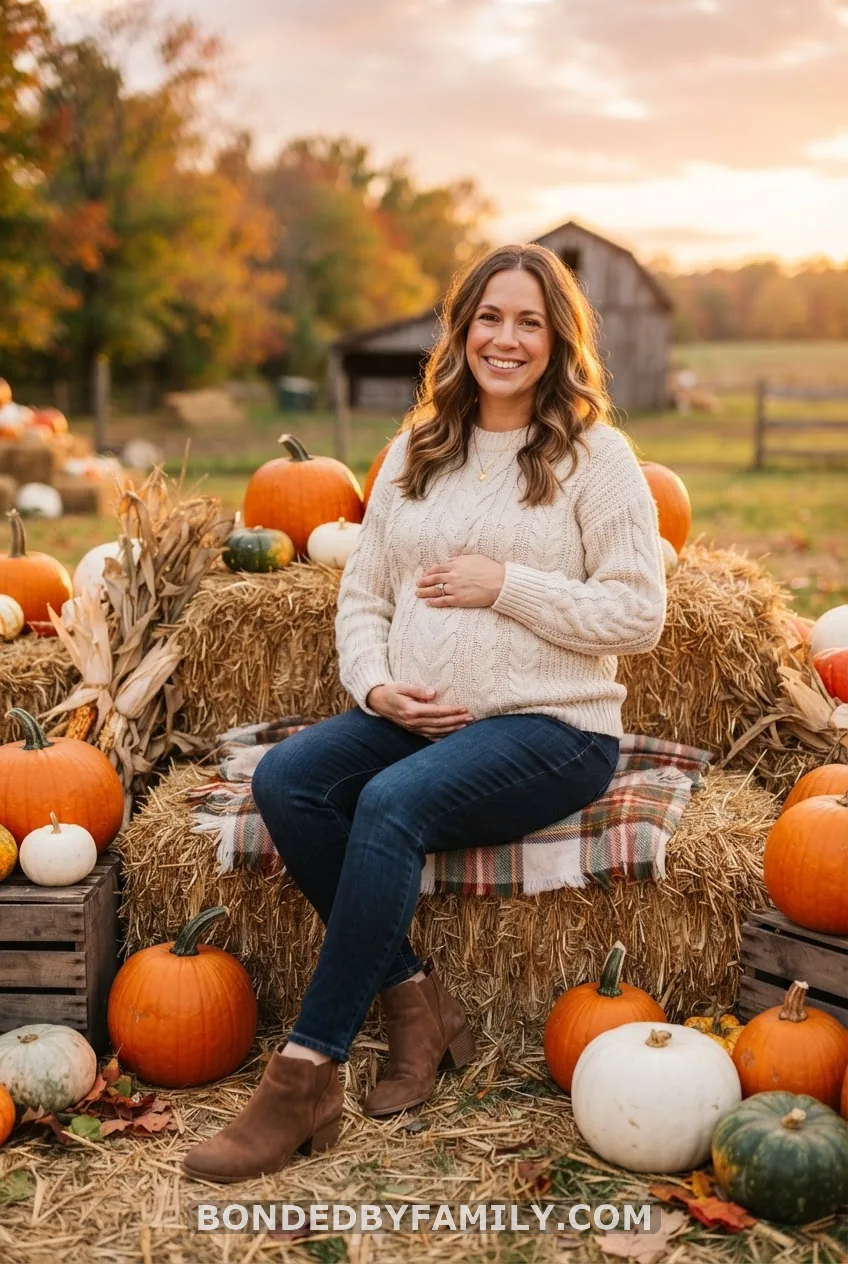 Pumpkin Patch Photoshoot Outfit That Photographs Well