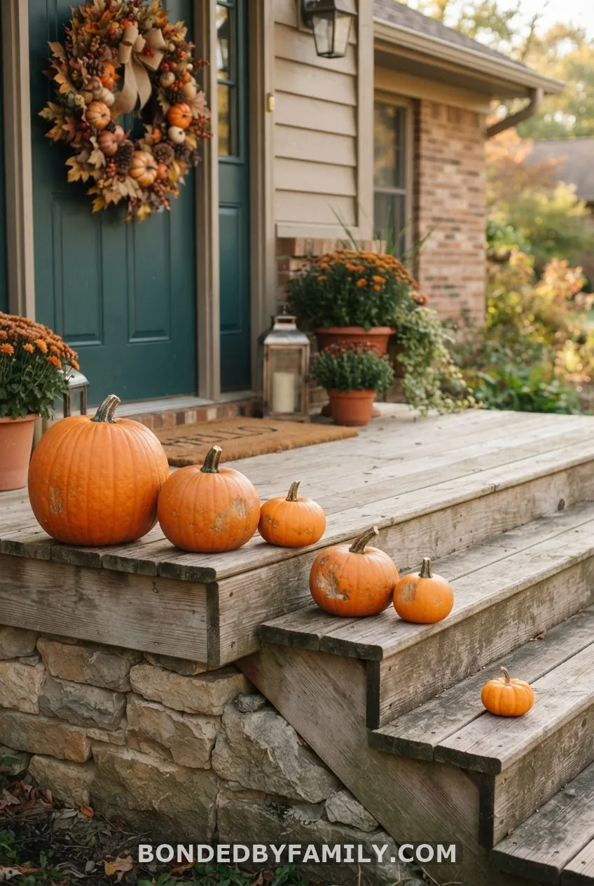 Front-Steps Pumpkin Family