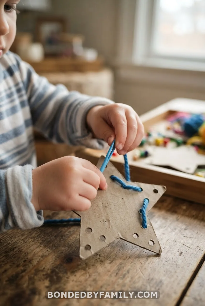 Lacing Cards and Cardboard Sewing