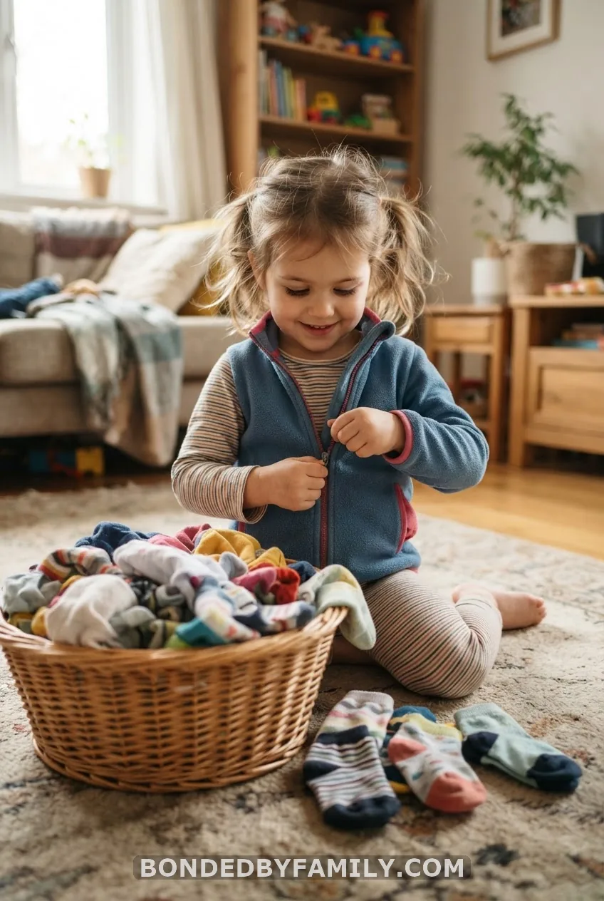 Helper Tasks: Zippers, Snaps, and Laundry Sorting