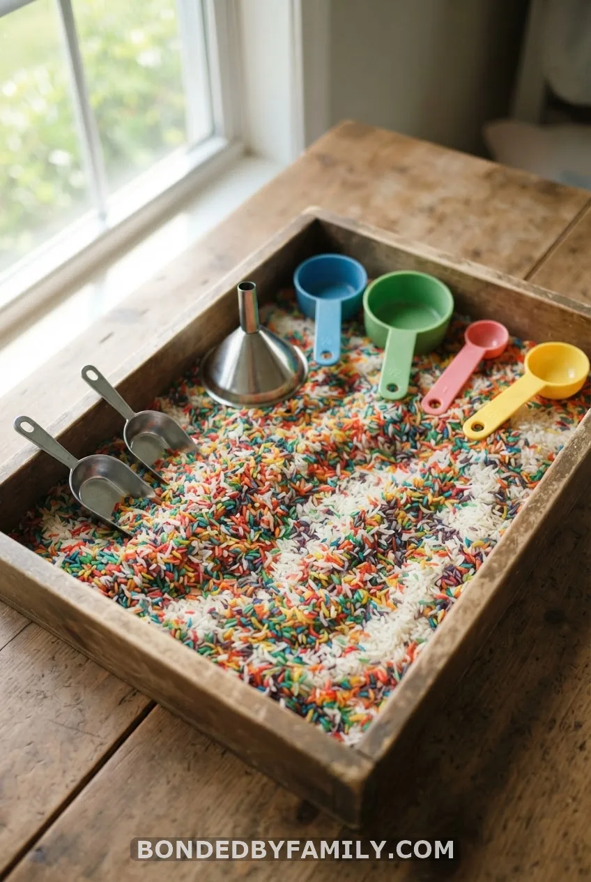 Scooping & Pouring Rice Bin