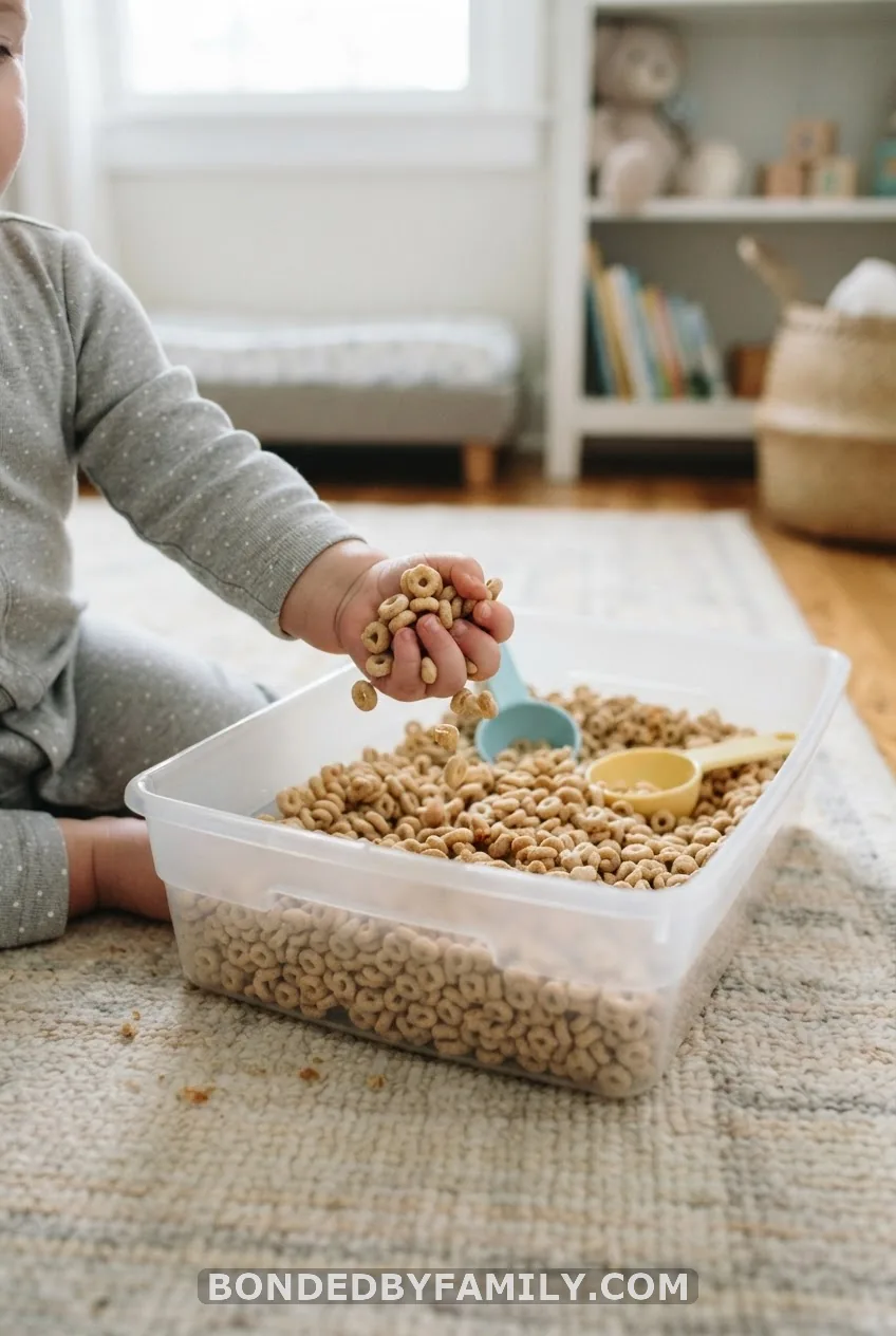 Taste-Safe Cheerio Bin for Babies and Young Toddlers