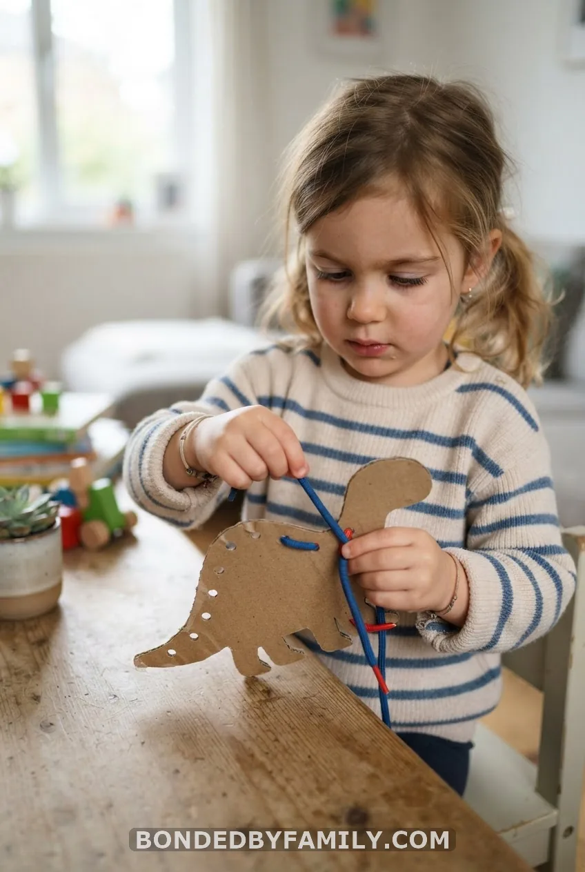 Lacing Cards & Shoelace Fun