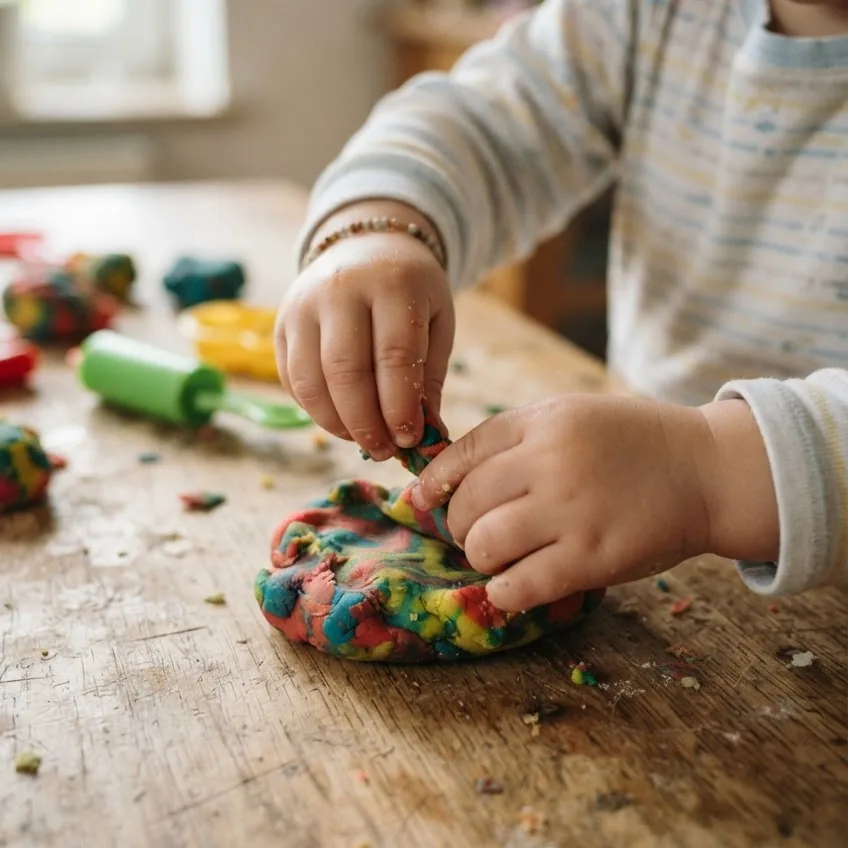 Playdough Pinch, Roll & Squeeze