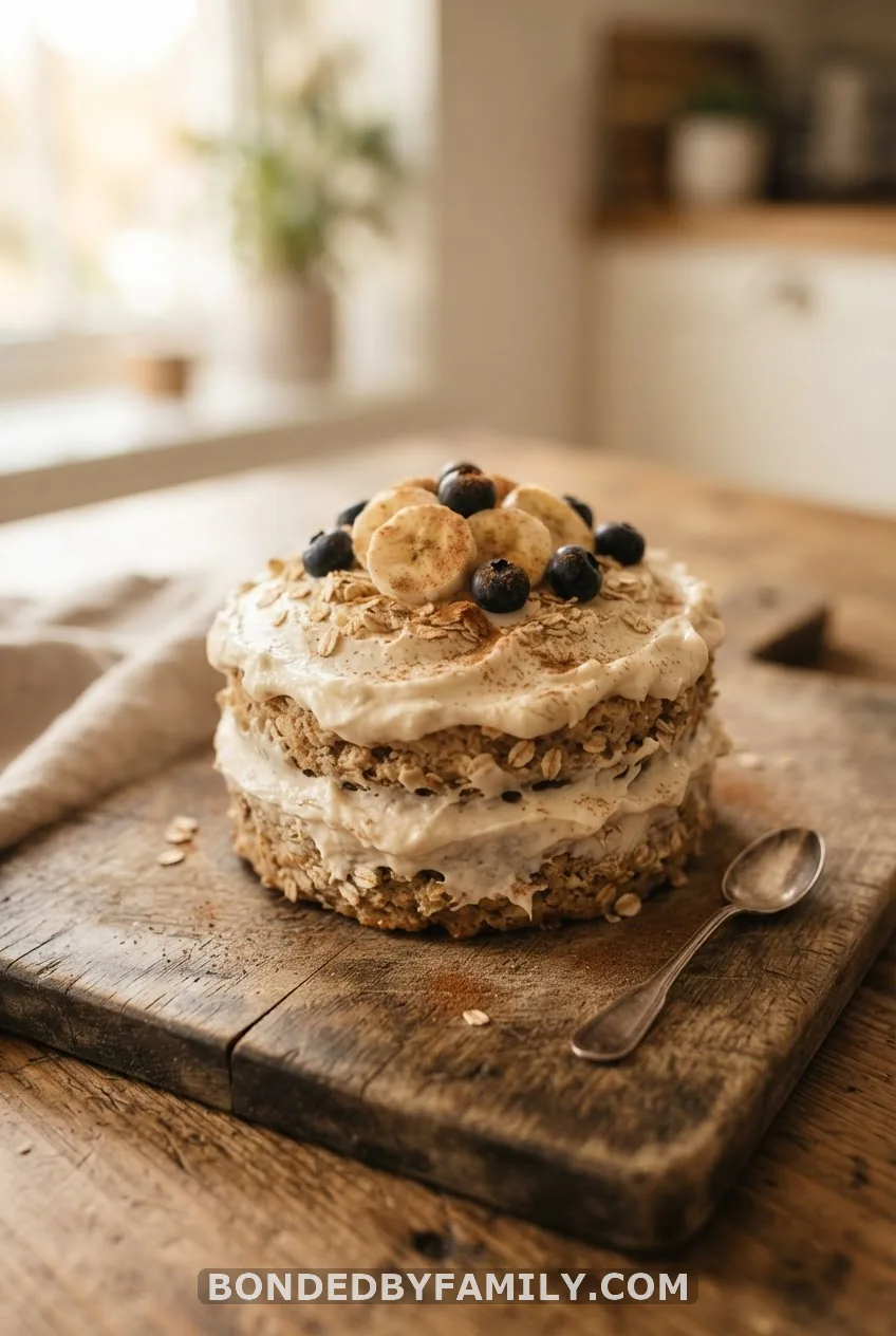 Oats Banana Healthy Baby Smash Cake